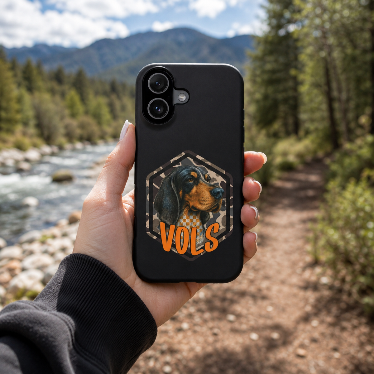 Vols Smokey camo Phone Case — Magnetic Impact-Resistant iPhone Cover