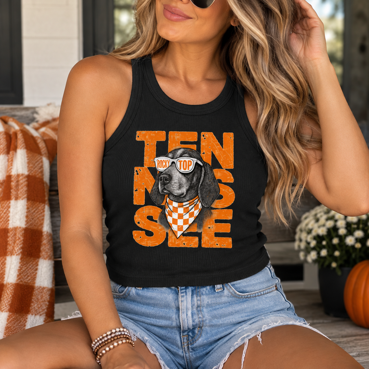 Smokey dog Tennessee game day tank top