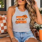 Retro Orange Cassette Tank Top — Vintage Music Rocky Top Tennessee