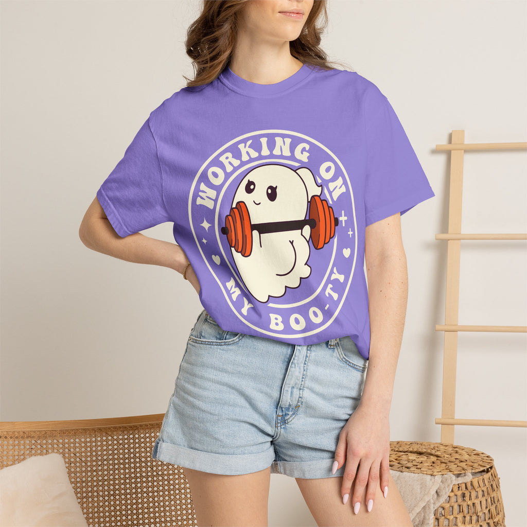 Ghost Lifter T-Shirt — Cute Ghost Weightlifting Gym Tee