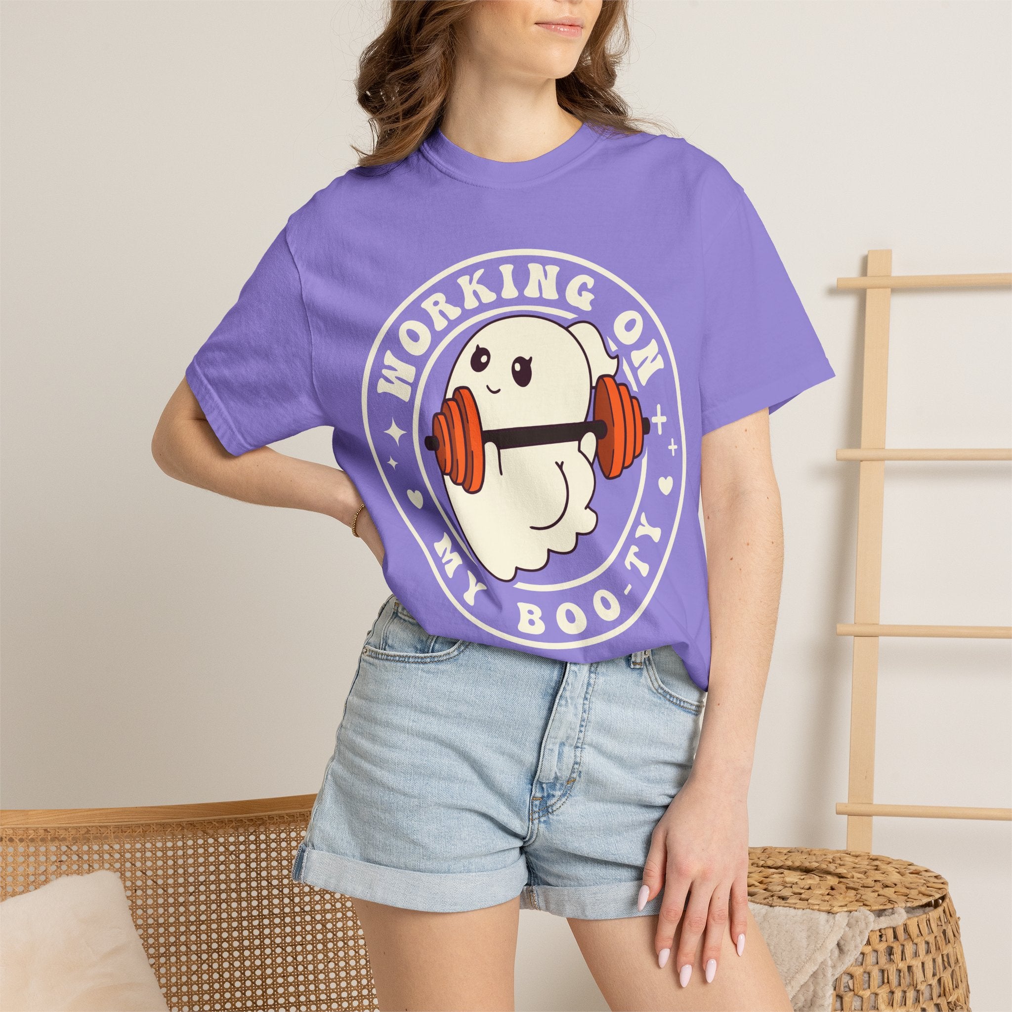 Ghost Lifter T-Shirt — Cute Ghost Weightlifting Gym Tee