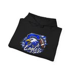 Eagles Football Gildan Hoodie — Bold Eagle Mascot Pullover