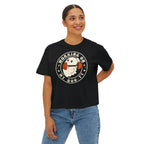 Women's Boxy Tee — Cute 'Working on My Boo-ty Ghost Weightlifting Fitness Shirt