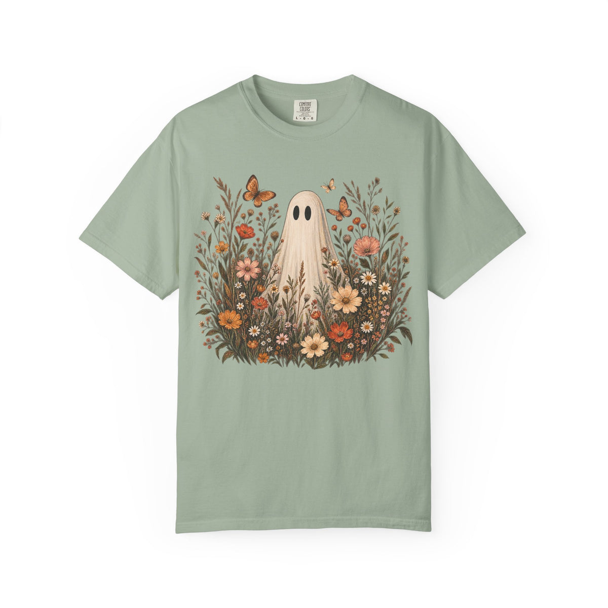 Ghost in wildflowers Comfort Colors Unisex Garment-Dyed T-shirt