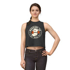 Crop Top — "Working On My Booty" Cute Ghost Weightlifting Fitness Tank