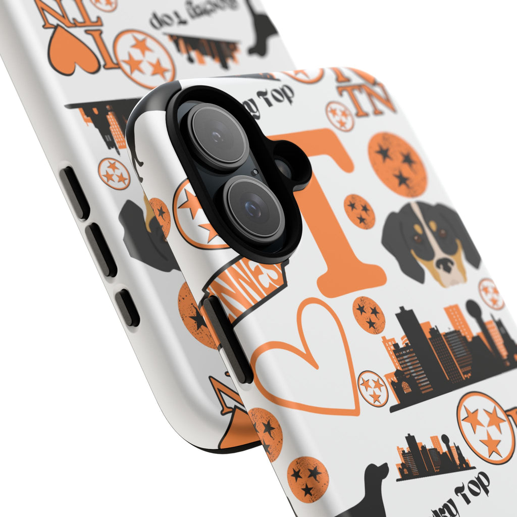 Tennessee Vols pattern Phone Case | Nashville skyline, Volunteers , orange and white