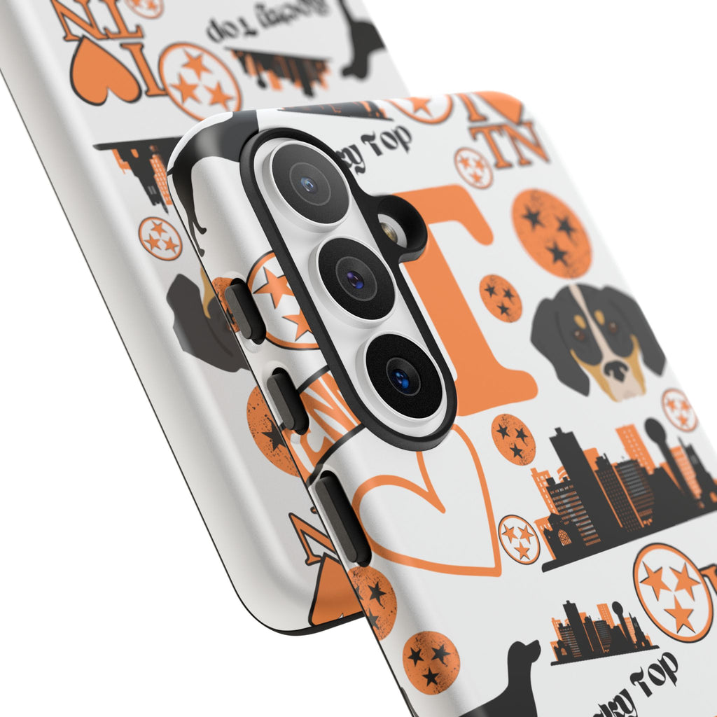 Tennessee Vols pattern Phone Case | Nashville skyline, Volunteers , orange and white