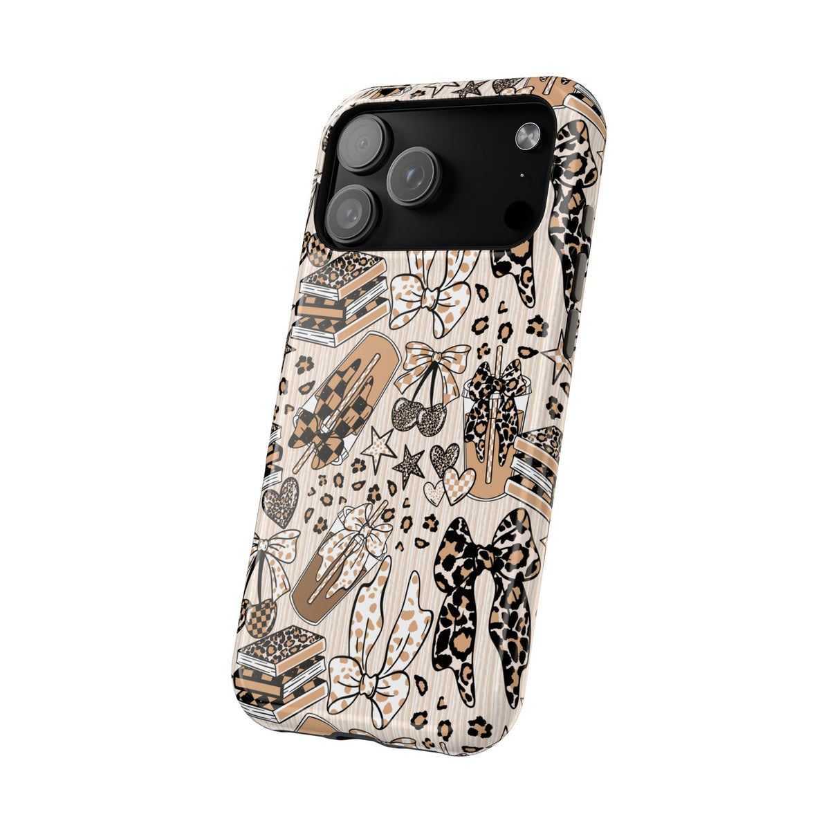 Cheetah bows iced coffee love Magnetic Impact-Resistant Cases