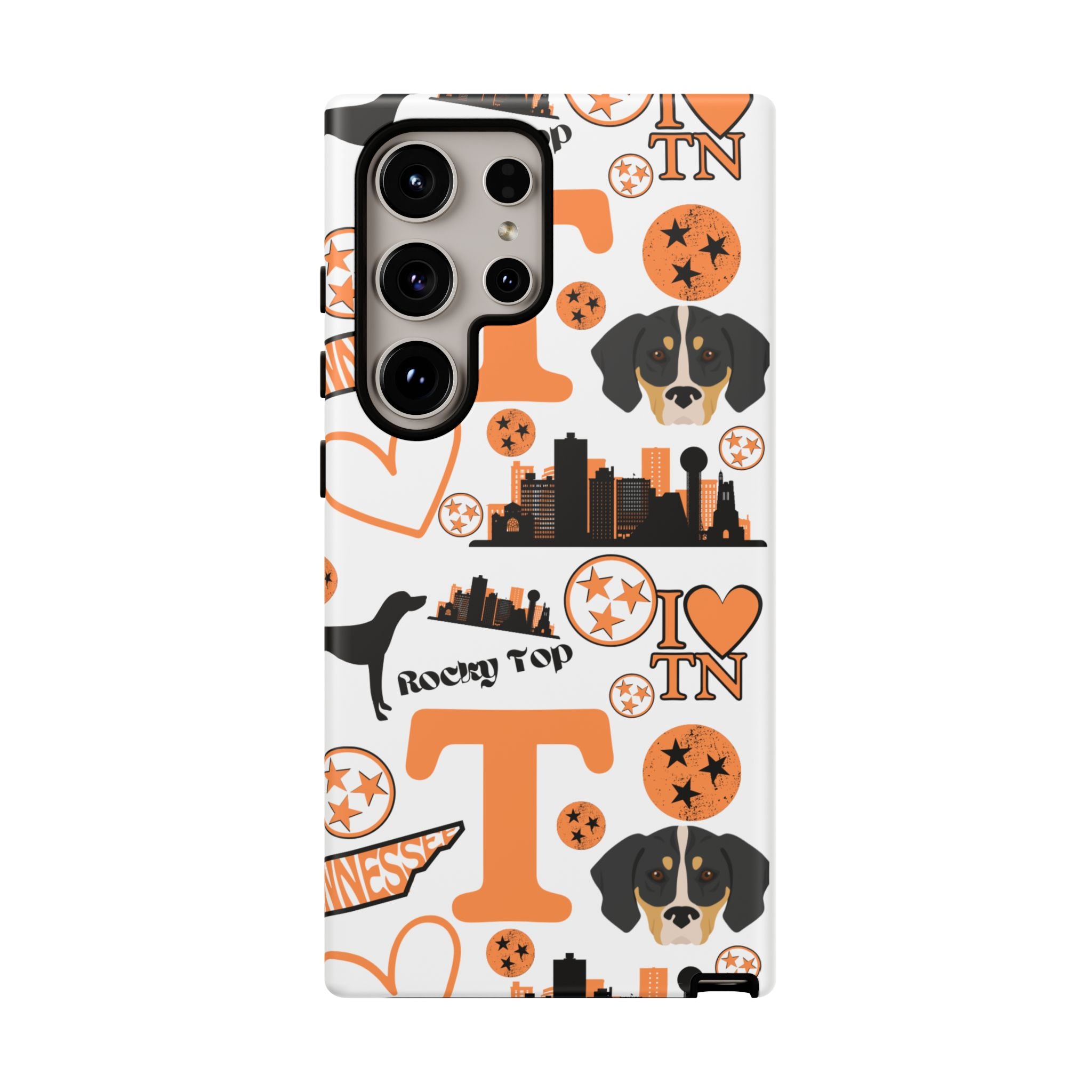 Tennessee Vols pattern Phone Case | Nashville skyline, Volunteers , orange and white