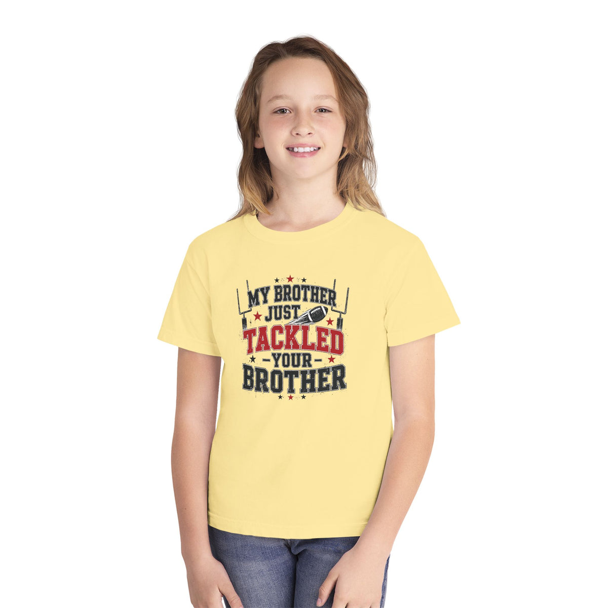 Youth Tee - "My Brother Just Tackled Your Brother" Football Kids Shirt