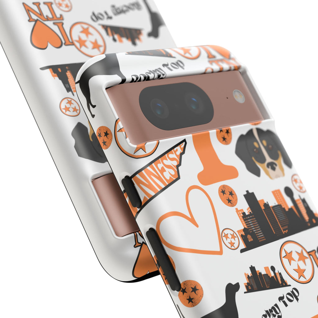 Tennessee Vols pattern Phone Case | Nashville skyline, Volunteers , orange and white