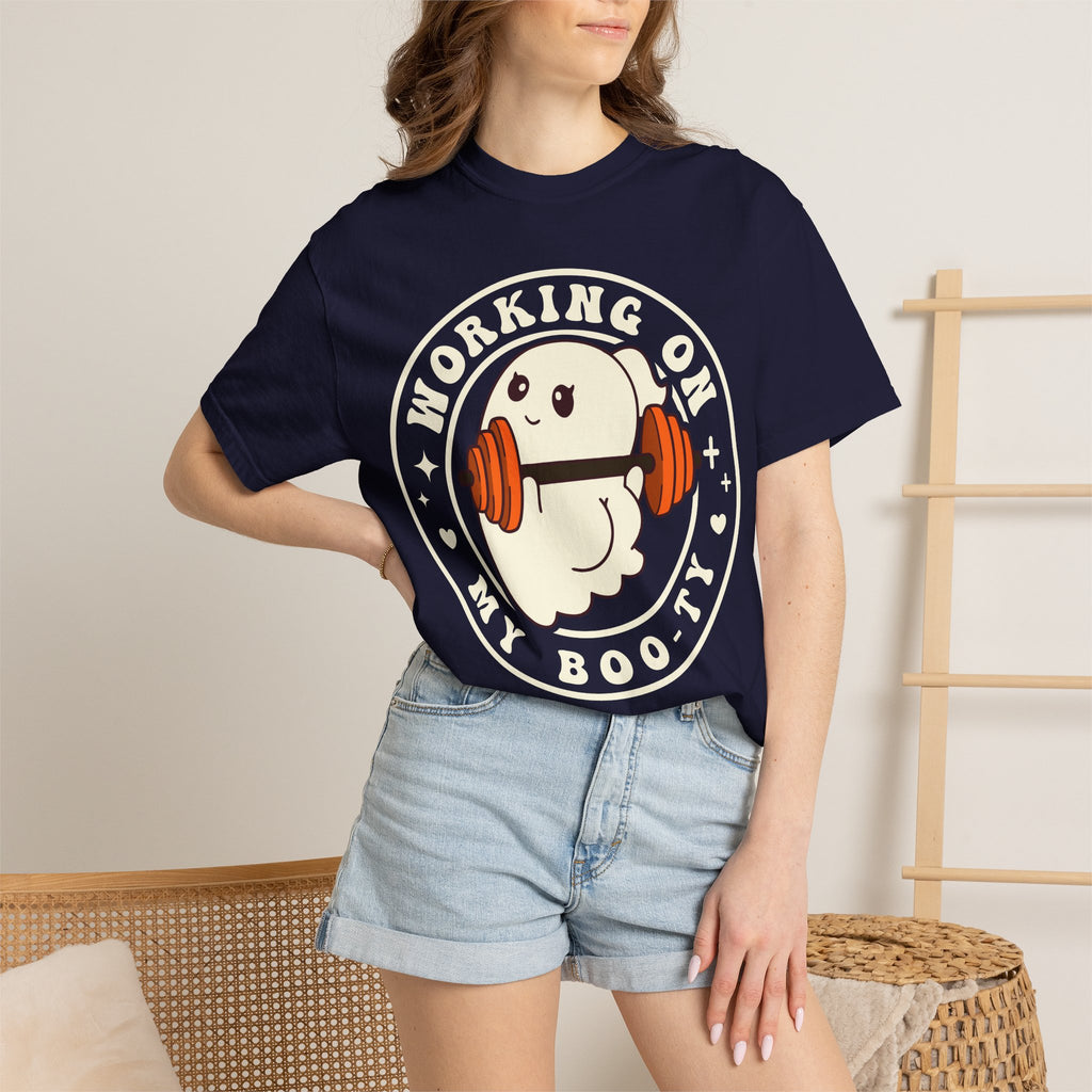 Ghost Lifter T-Shirt — Cute Ghost Weightlifting Gym Tee