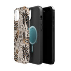 Cheetah bows iced coffee love Magnetic Impact-Resistant Cases