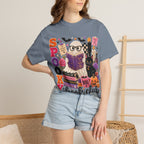 Spooky Book Club T-shirt | Halloween Reading Cat Owl Pumpkin