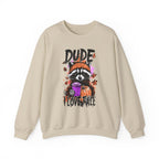 Fall Raccoon Sweatshirt - "Dude I Love Fall" Cozy Autumn GIldan sweatshirt