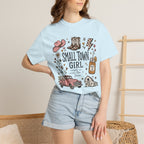 Small town girl , Jesus and sweet tea girl, comfort colors tee