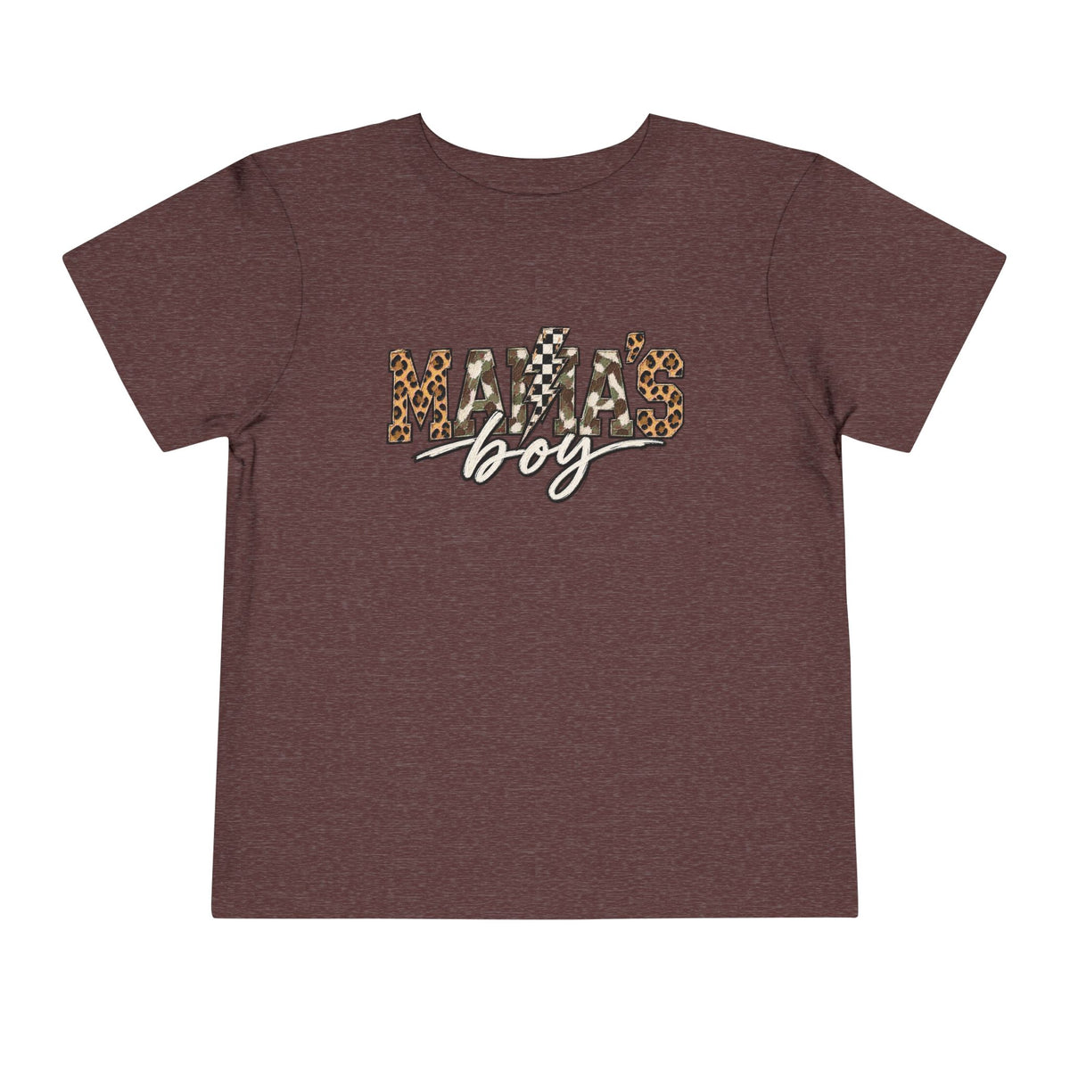 Mama's Boy Toddler matching Tee — Leopard Print Graphic Shirt for Baby Boys