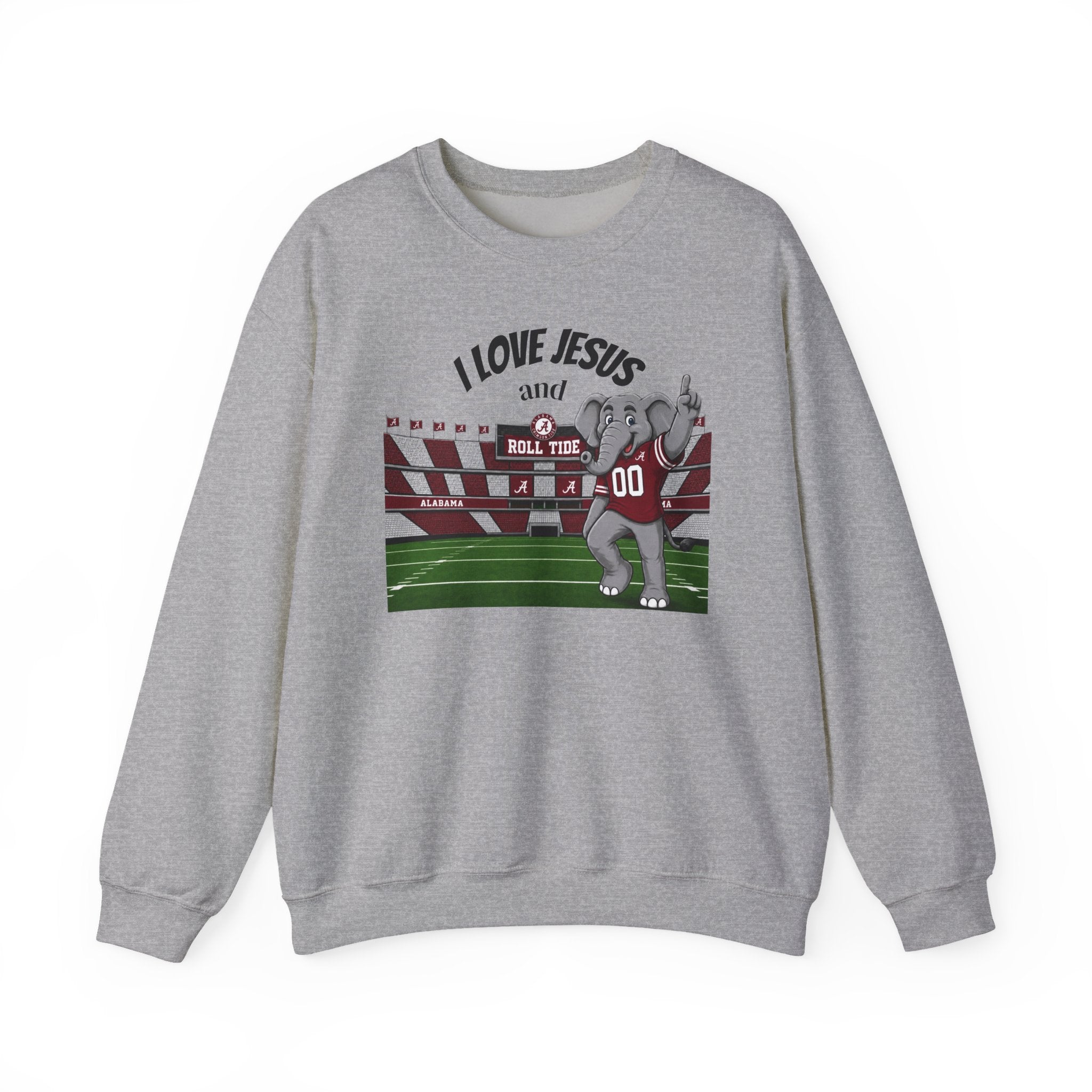 Gildan Alabama and Jesus sweatshirt , roll tide gifts for women