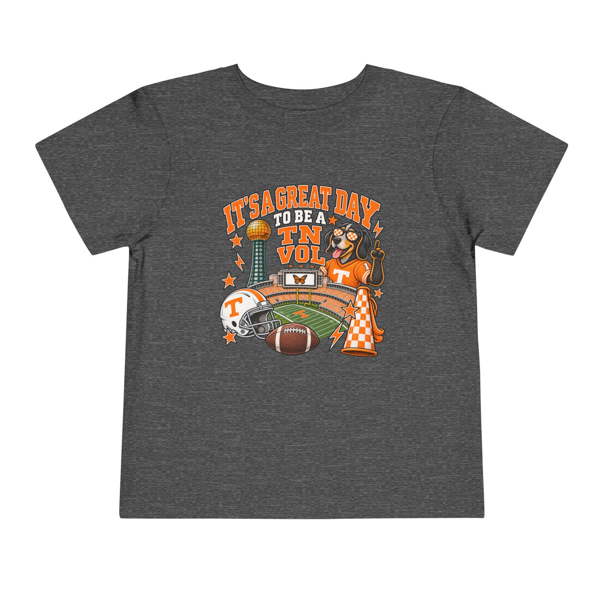 Toddler Football Fan T-Shirt – 'It's a Great Day to Be a Vol' Tennessee Game Day Tee