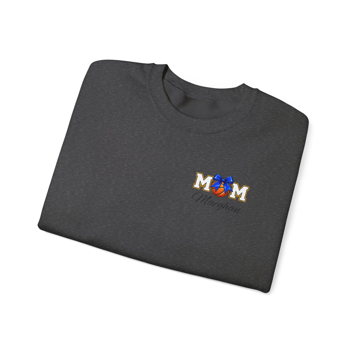 Basketball Mom  Gildan Crewneck Sweatshirt – 'Basketball Mom' Graphic