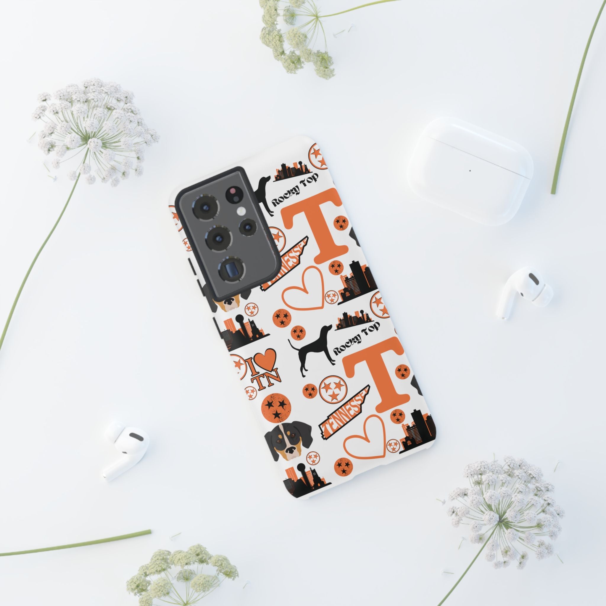Tennessee Vols pattern Phone Case | Nashville skyline, Volunteers , orange and white
