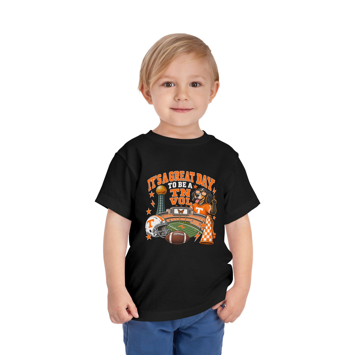 Toddler Football Fan T-Shirt – 'It's a Great Day to Be a Vol' Tennessee Game Day Tee