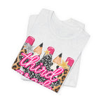 Third Grade Pencils T‑Shirt — Leopard & Glitter Back-to-School Tee