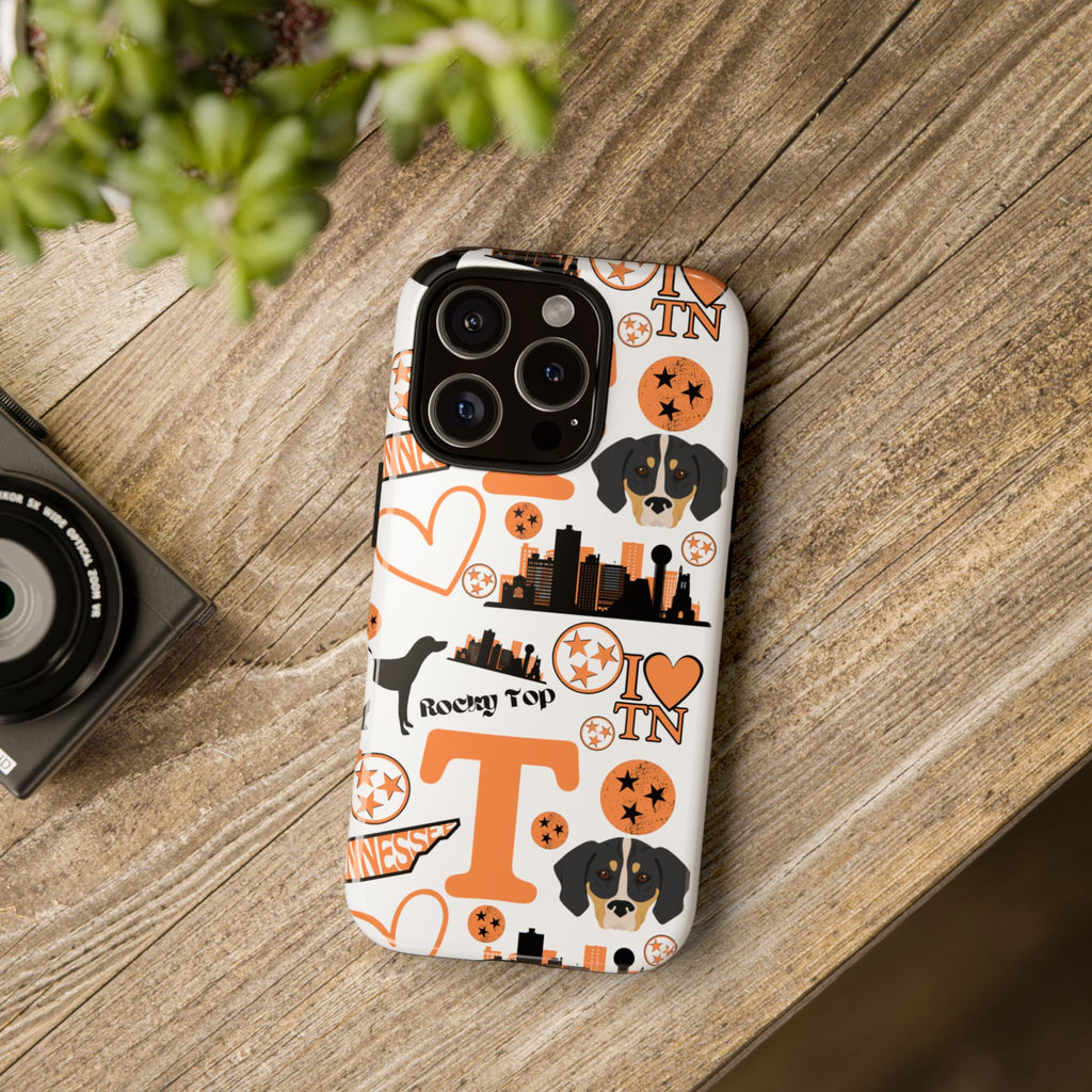 Tennessee Vols pattern Phone Case | Nashville skyline, Volunteers , orange and white