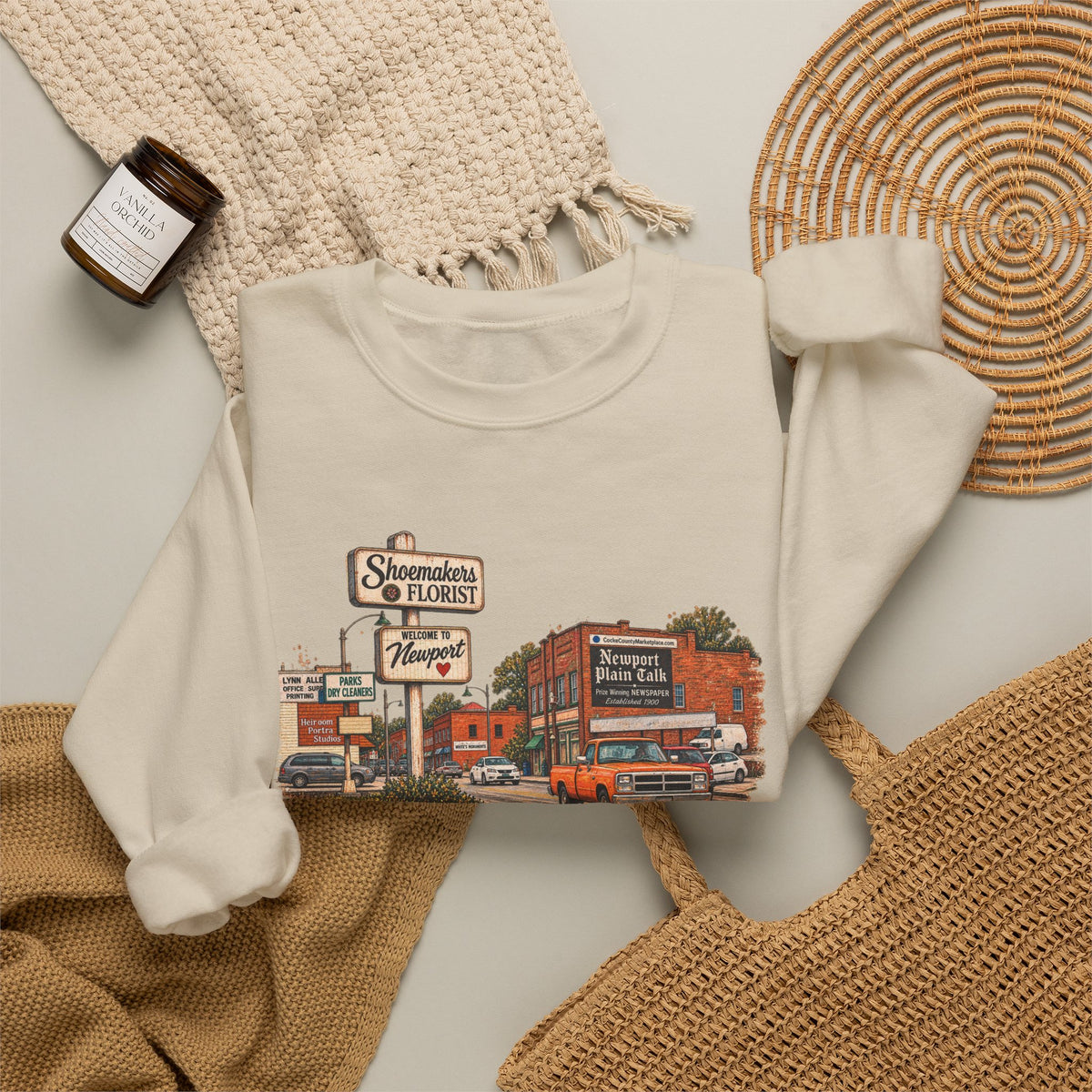 Vintage Newport TN small town Gildan Sweatshirt