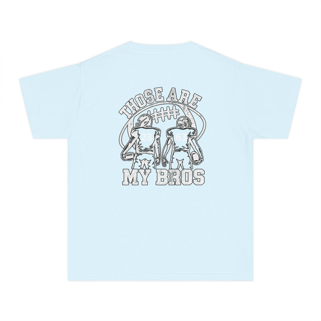 Youth Tee — "Those Are My Bros" Football Players Graphic