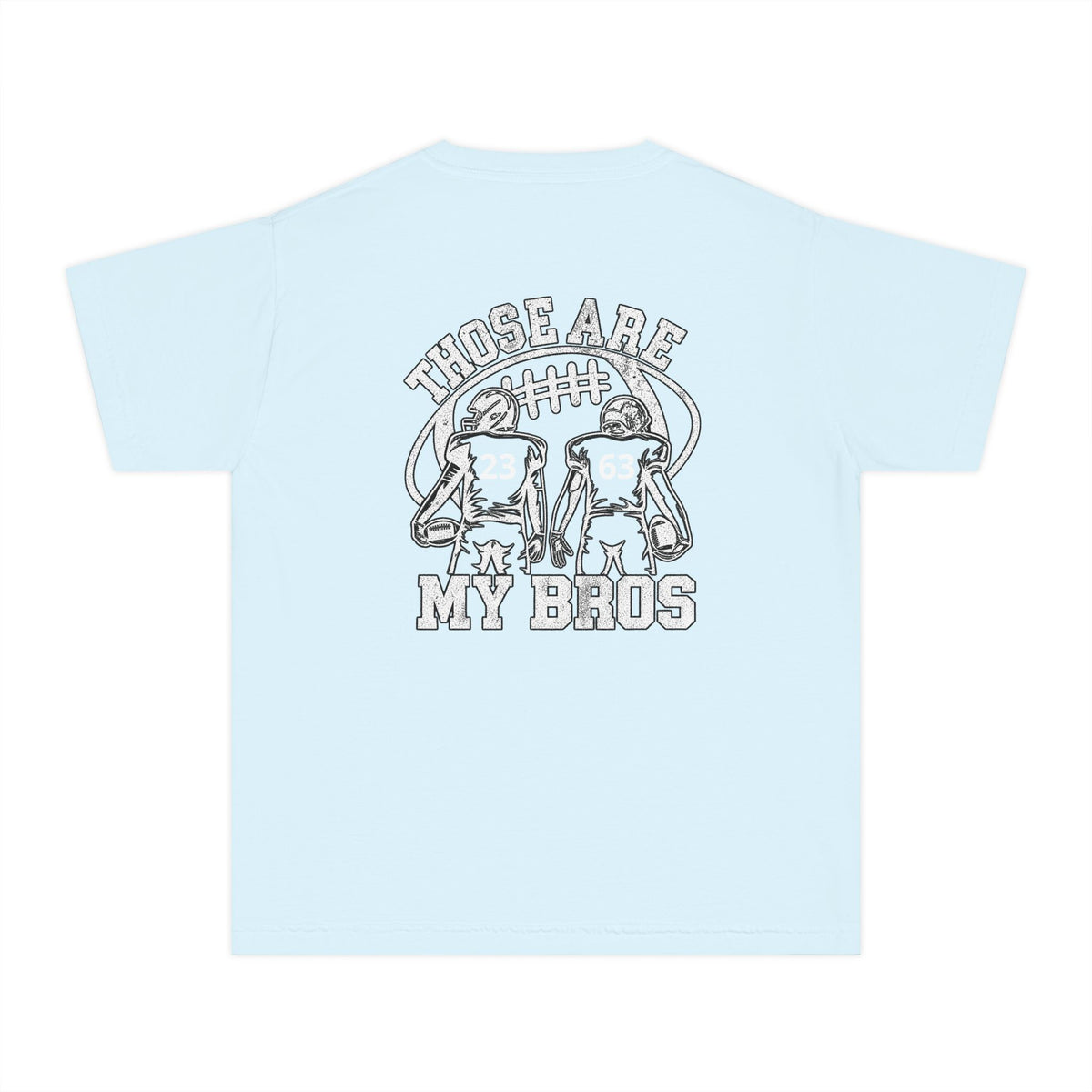 Youth Tee — "Those Are My Bros" Football Players Graphic