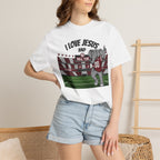 I Love Jesus and Roll Tide T-Shirt — Alabama Football Elephant Graphic Tee
