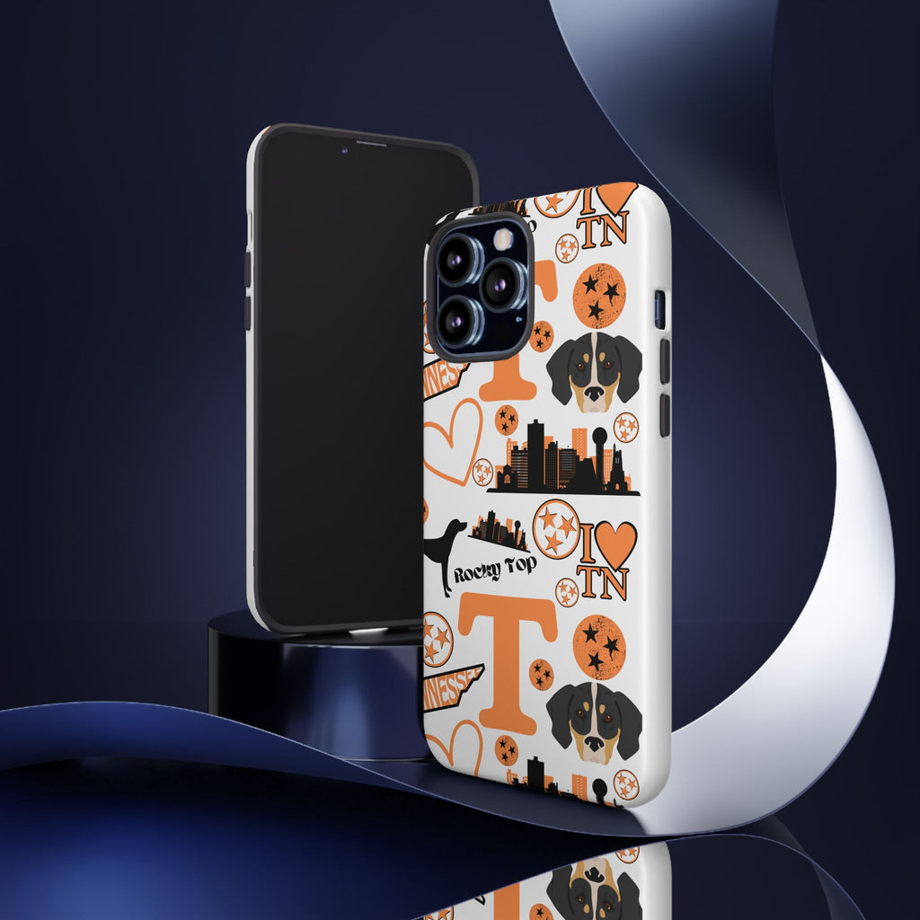 Tennessee Vols pattern Phone Case | Nashville skyline, Volunteers , orange and white