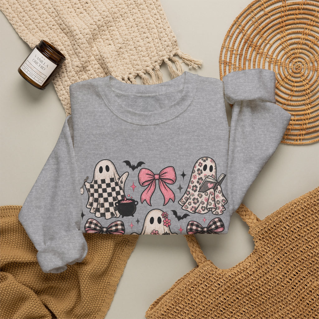 Ghost and bows Gildan Adult sweatshirt