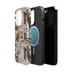 Cheetah bows iced coffee love Magnetic Impact-Resistant Cases