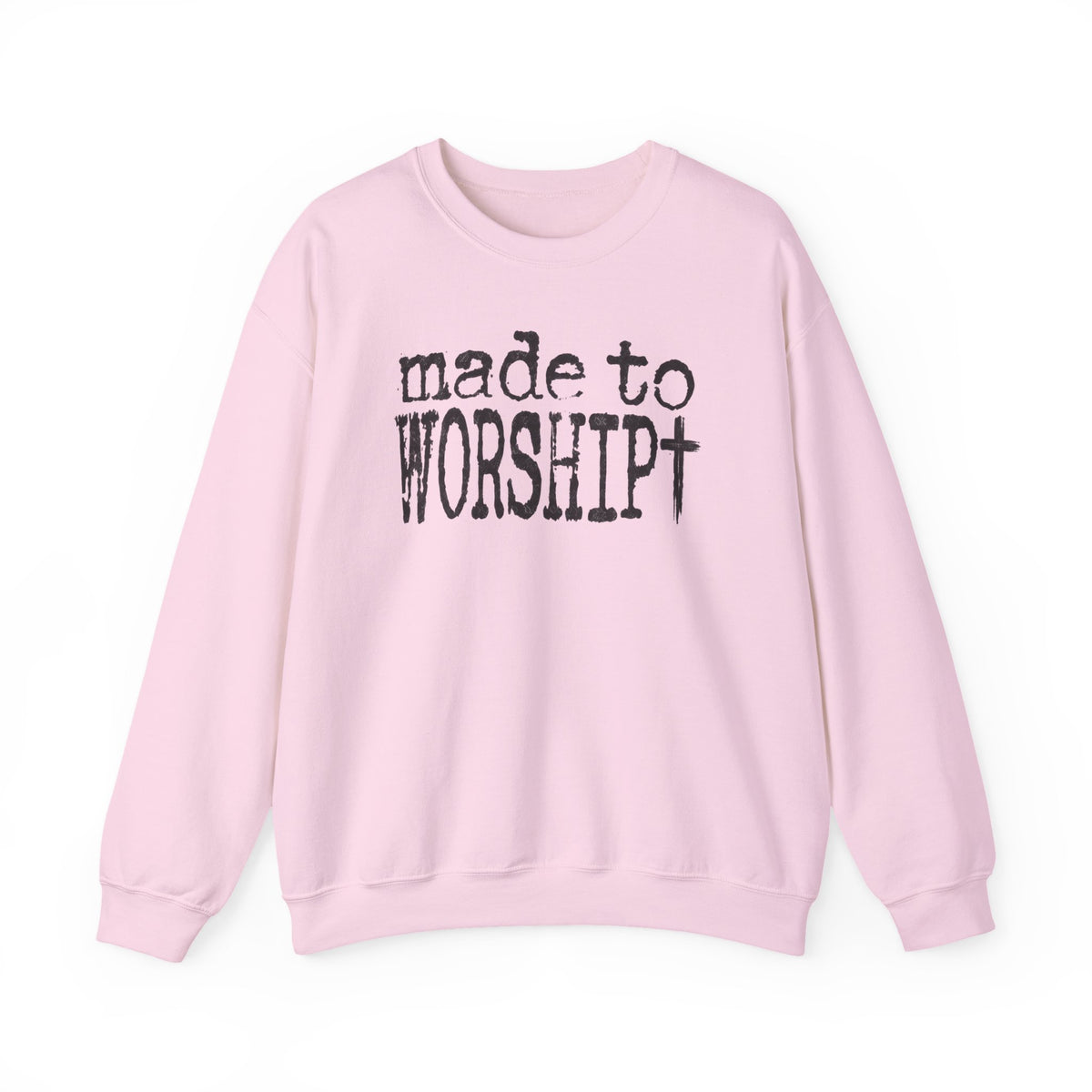 Made to Worship Christan Gildan Crewneck Sweatshirt