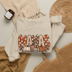 Mamas Pumpkins Personalized sleeve with name Crewneck Sweatshirt