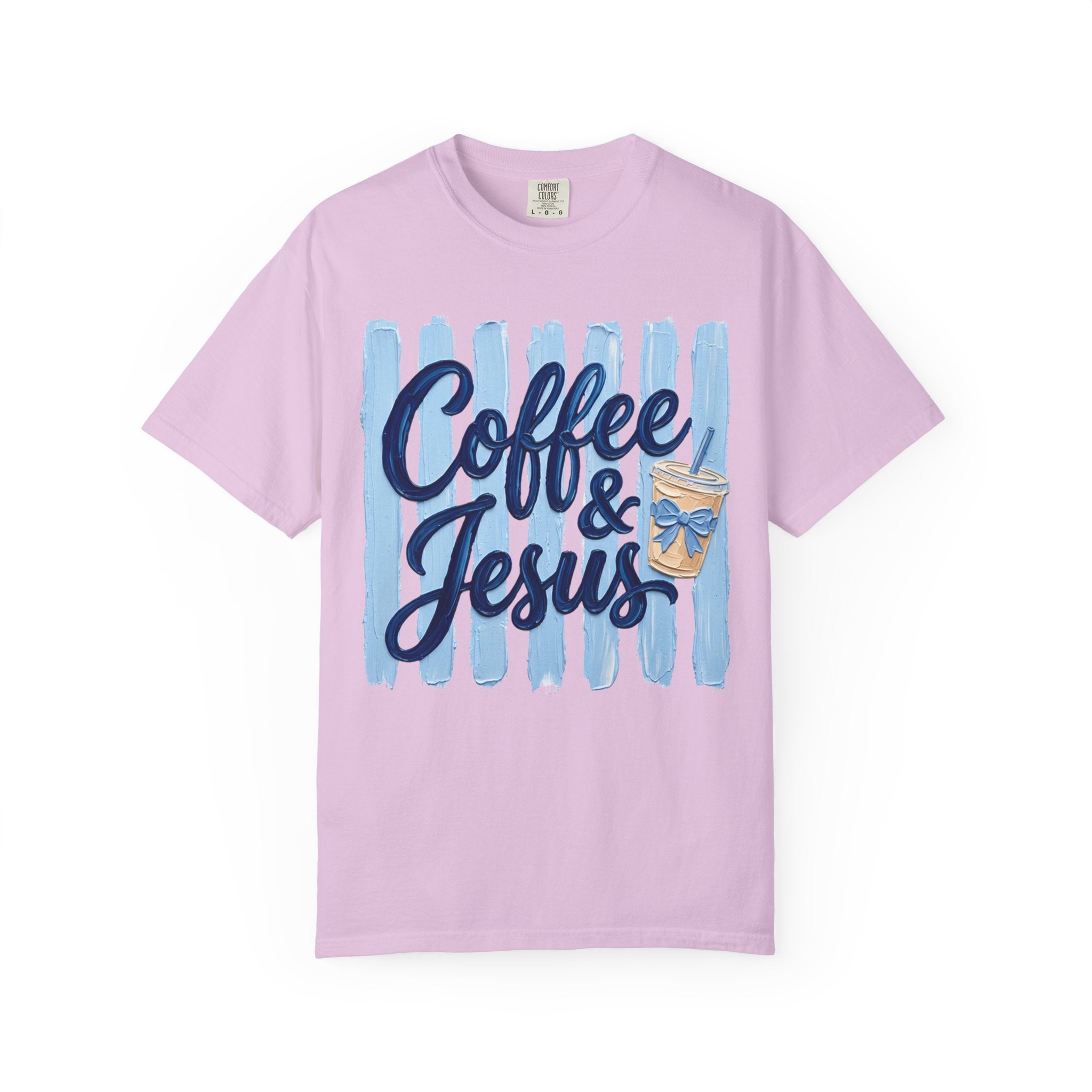Coffee & Jesus T-shirt | Iced Coffee Graphic Tee, Christian Faith Shirt
