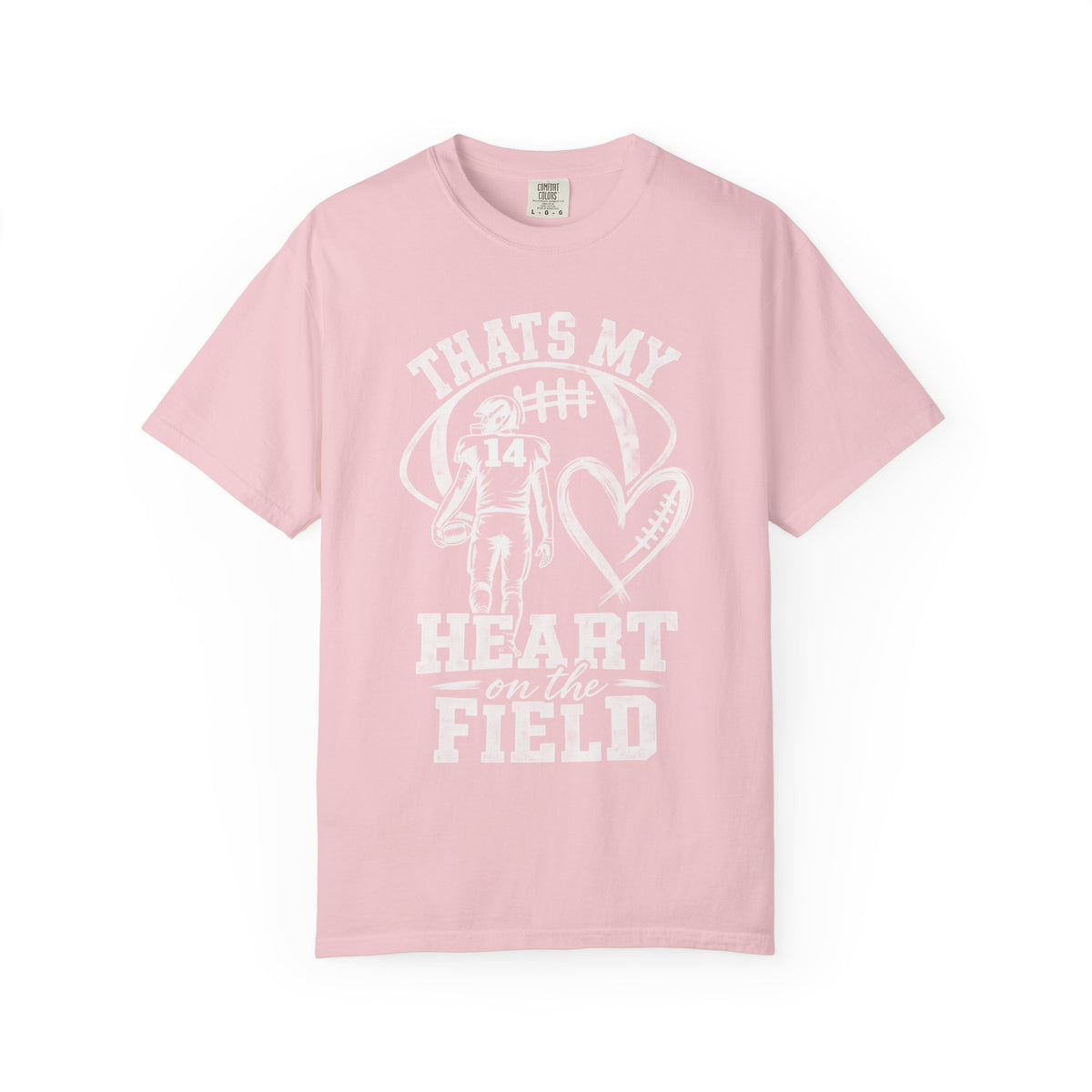 Football Mom/Dad T-Shirt - "That's My Heart on the Field" Youth Player Support Tee