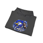 Eagles Football Gildan Hoodie — Bold Eagle Mascot Pullover