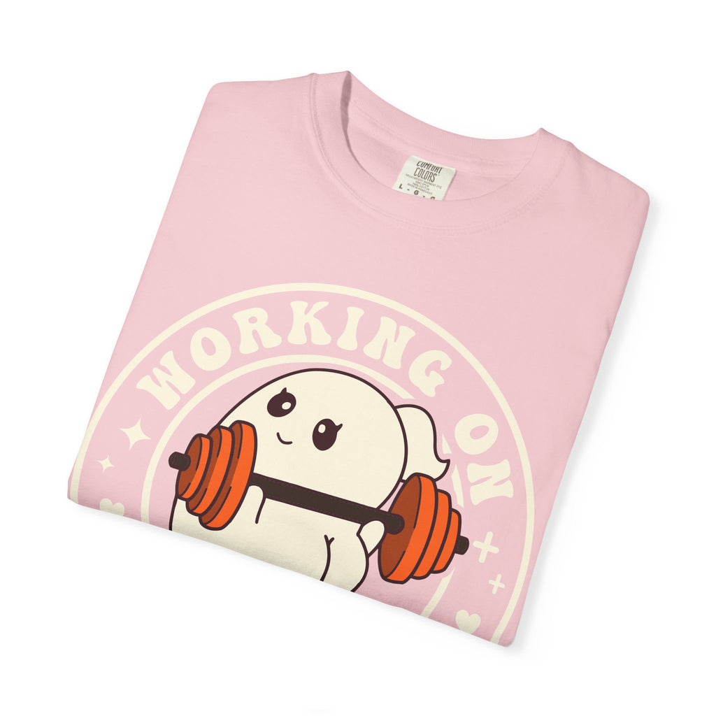 Ghost Lifter T-Shirt — Cute Ghost Weightlifting Gym Tee