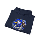 Eagles Football Gildan Hoodie — Bold Eagle Mascot Pullover