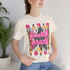 Fourth Grade Pencil Tee — Leopard & Glitter Back-to-School Shirt