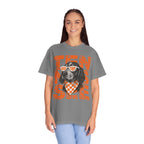 Smokey football dog with Sunglasses and Bandana T-Shirt | Tennessee Vintage Text