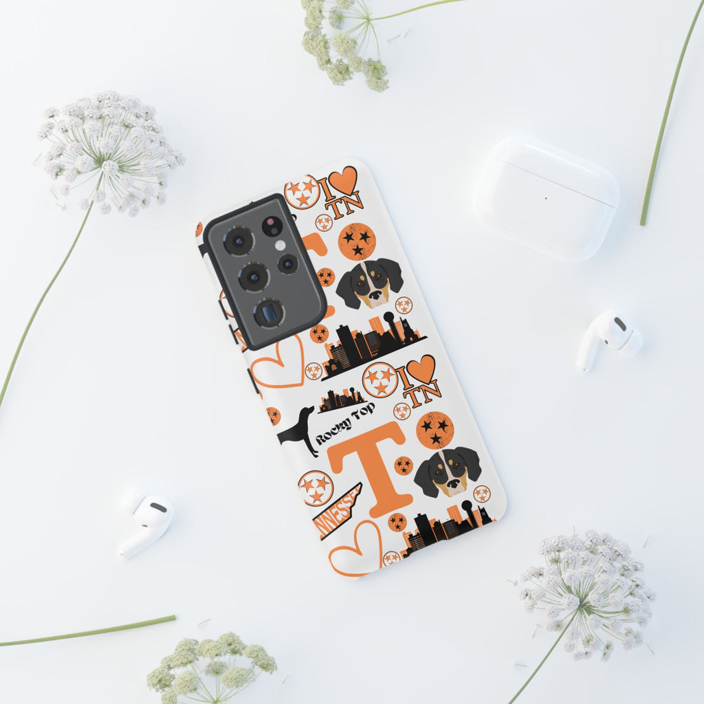 Tennessee Vols pattern Phone Case | Nashville skyline, Volunteers , orange and white
