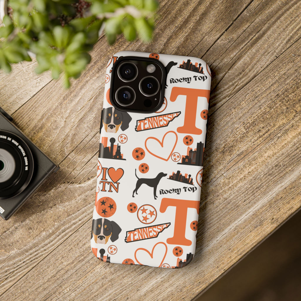 Tennessee Vols pattern Phone Case | Nashville skyline, Volunteers , orange and white