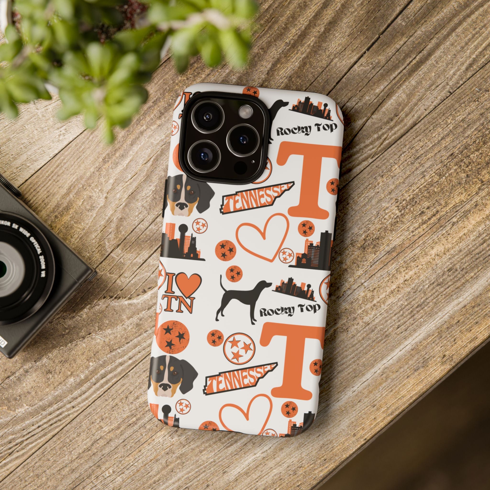 Tennessee Vols pattern Phone Case | Nashville skyline, Volunteers , orange and white