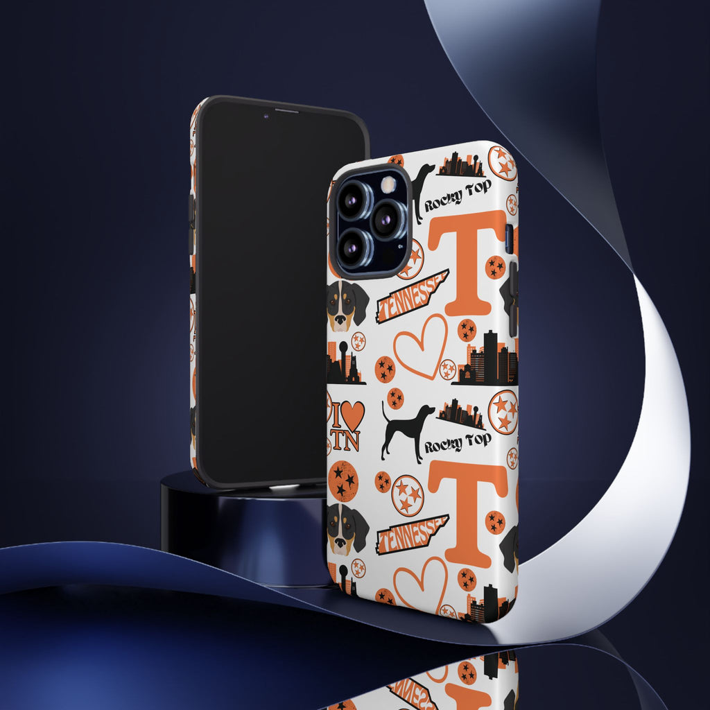 Tennessee Vols pattern Phone Case | Nashville skyline, Volunteers , orange and white