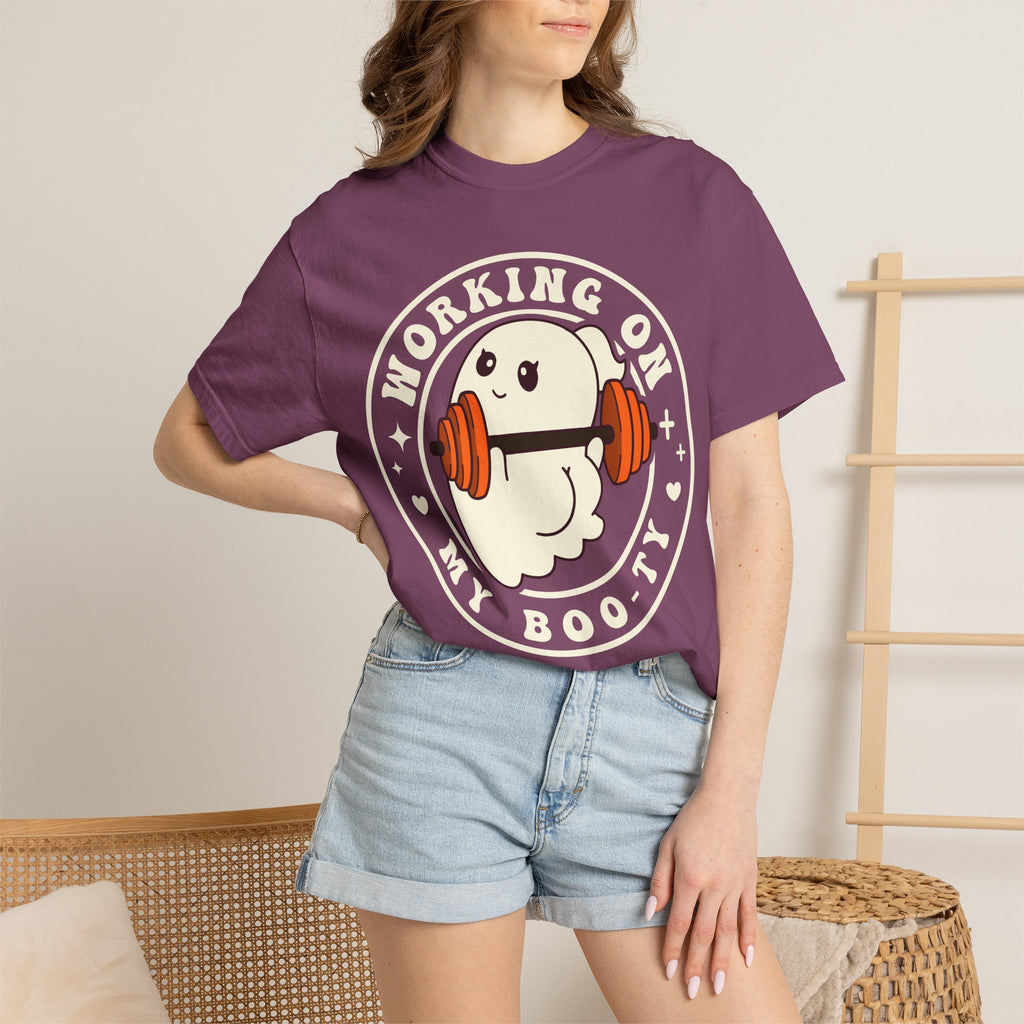 Ghost Lifter T-Shirt — Cute Ghost Weightlifting Gym Tee