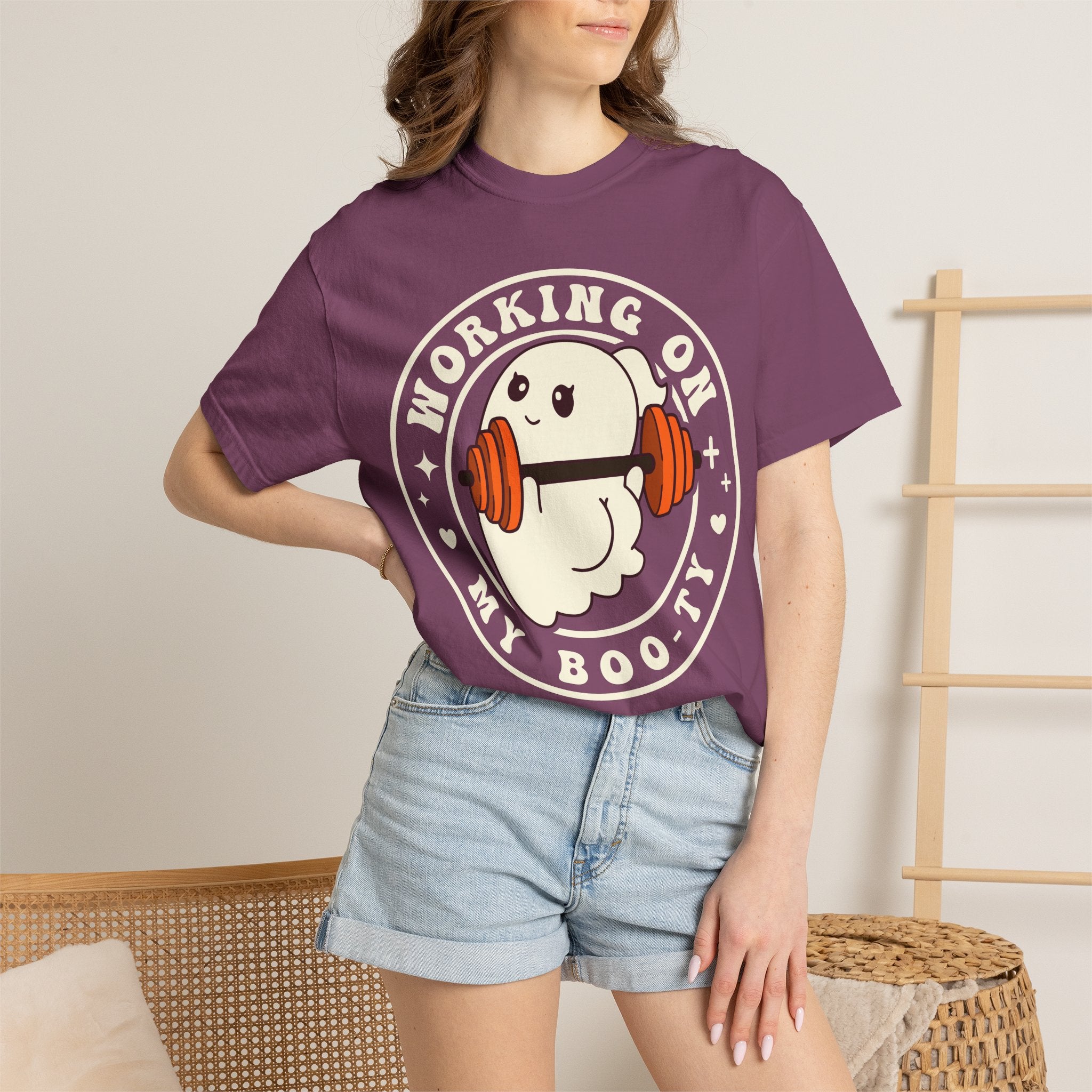 Ghost Lifter T-Shirt — Cute Ghost Weightlifting Gym Tee